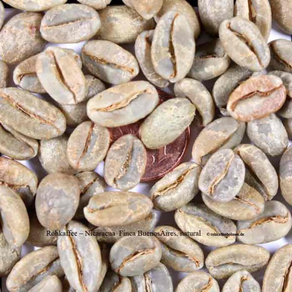 NICARAGUA - Finca Buenos Aires, Natural, Microlot, von Señor Luis Emilio Valladarez - https://www.rohkaffeebohnen.de/