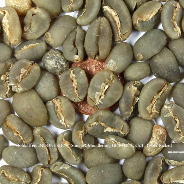 INDONESIEN - Sumatra Mandheling Blue Batak, Gr.1, Triple-Picked