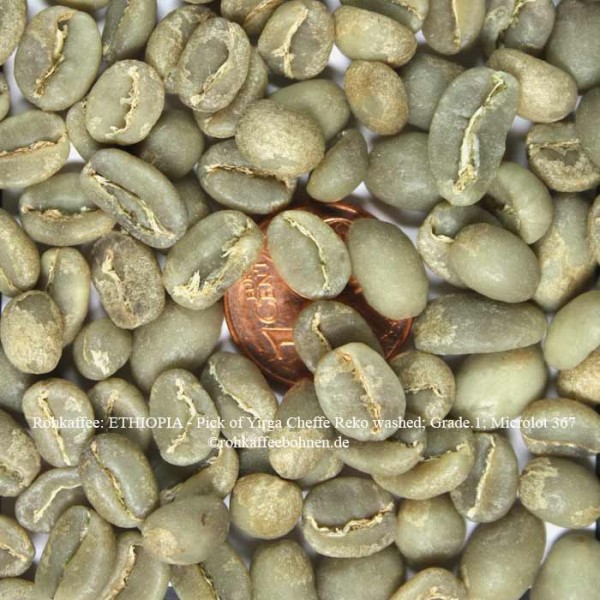 ETHIOPIA - Pick of Yirga Cheffe, Rekowashed, Grade.1; MicrolotN°367
