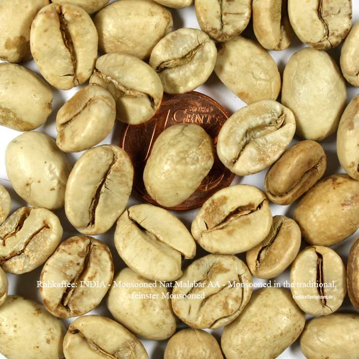 Asien Rohkaffee Rohkaffeebohnen
